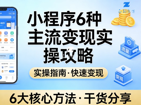 赋能客户盈利｜正创软件视角下的小程序6种主流变现实操攻略