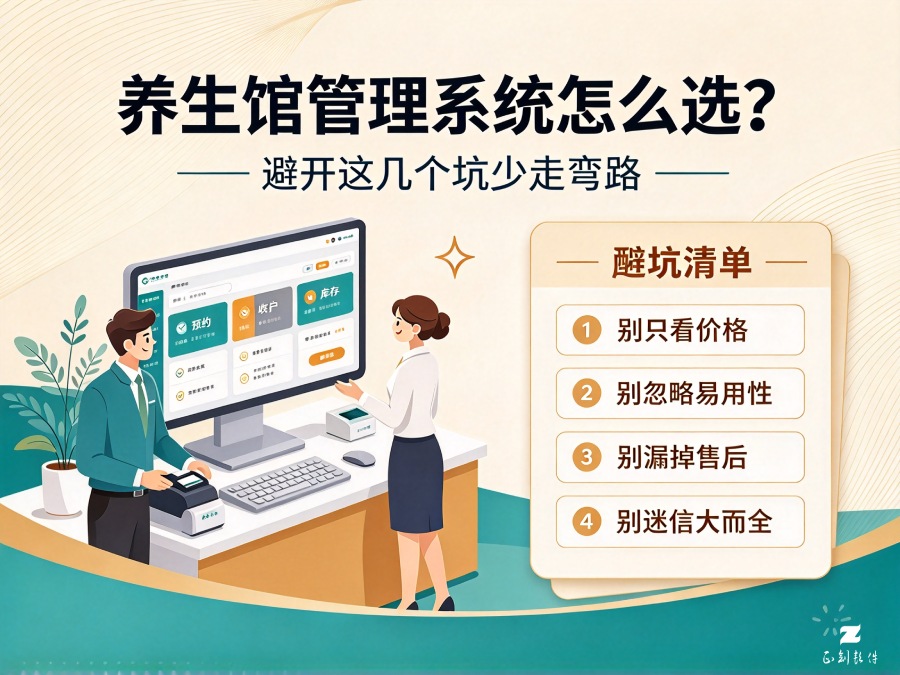 养生馆管理系统怎么选？避开这几个坑少走弯路